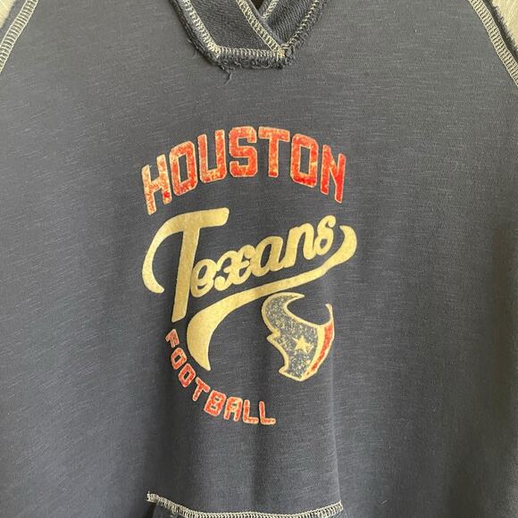 Houston Texans Women Hooded Sweatshirt‎ 2X Blue Gray Raised Logo Sports Fans - Picture 5 of 9